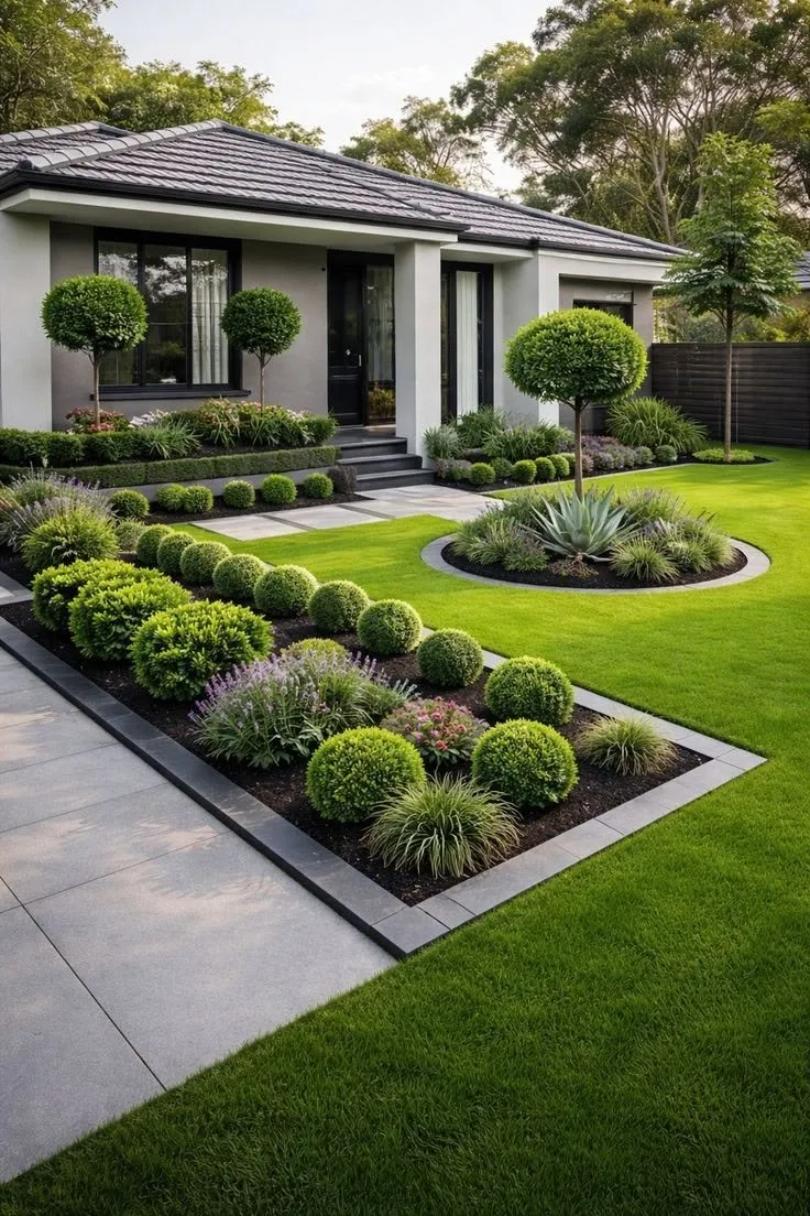 Paved courtyard and retaining wall under construction